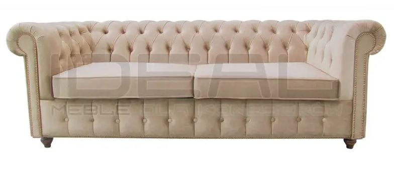 Sofa Chesterfield z funkcja spania codziennego